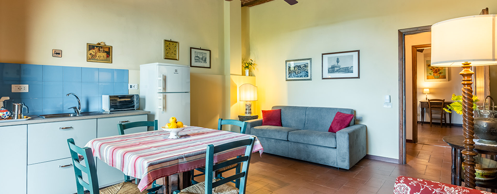 La cucina di un appartamento vacanze a Firenze